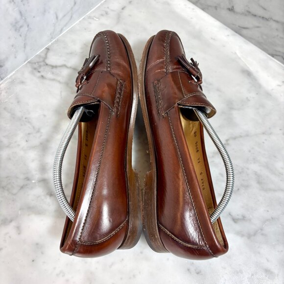 Cole Haan Men's Pinch Tassel Brown Leather Loafers Slip-On Dress Shoes Size 11 - Picture 7 of 10